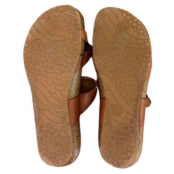 YOKONO Women’s Brown Strappy Leather Flat Sandals Slides Made in Spain 8 - Picture 8 of 8